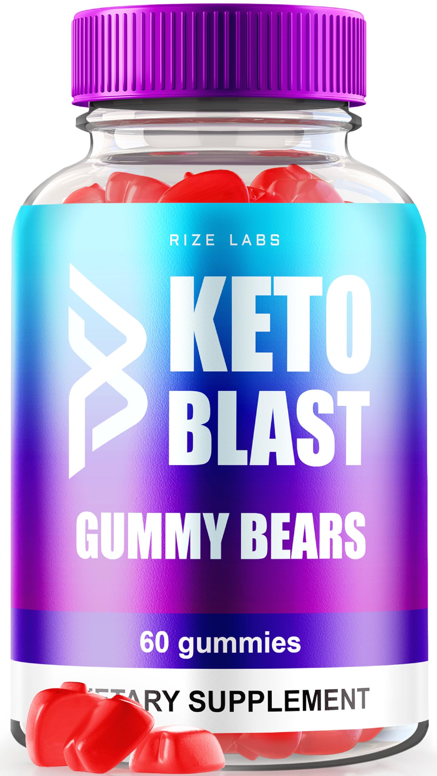 Rize Labs Keto Blast Gummy Bears ACV Gummies Advanced Weight Loss Formula, 60 Count