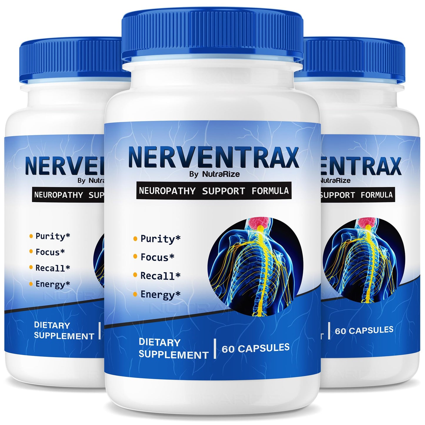 NutraRize Nerventrax Capsules 180 Count
