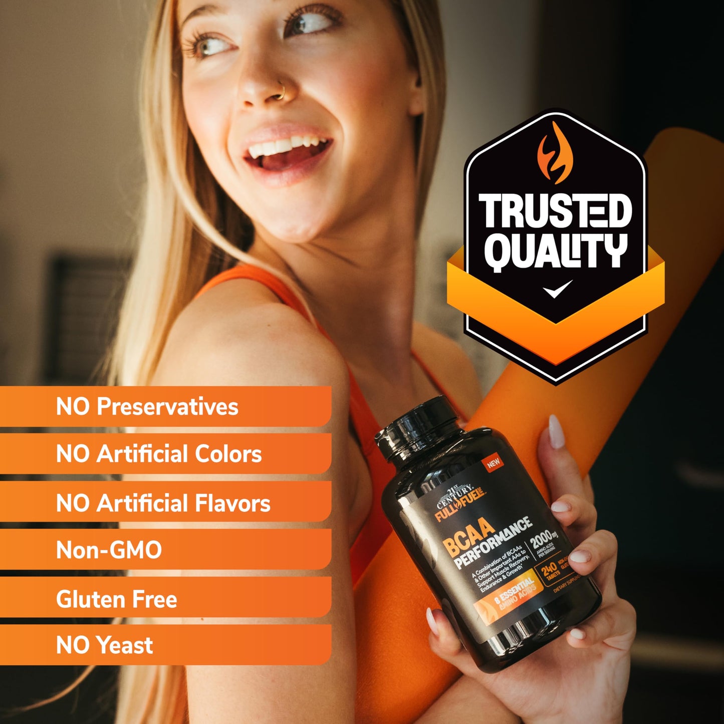 21st Century Full Fuel 365 BCAA Performance Tablets, 240