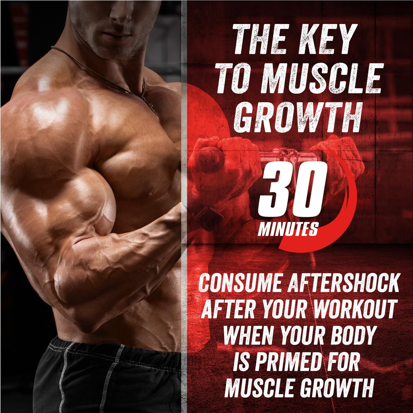 Myogenix Aftershock Post Workout Muscle Growth Whey Protein Powder, 48