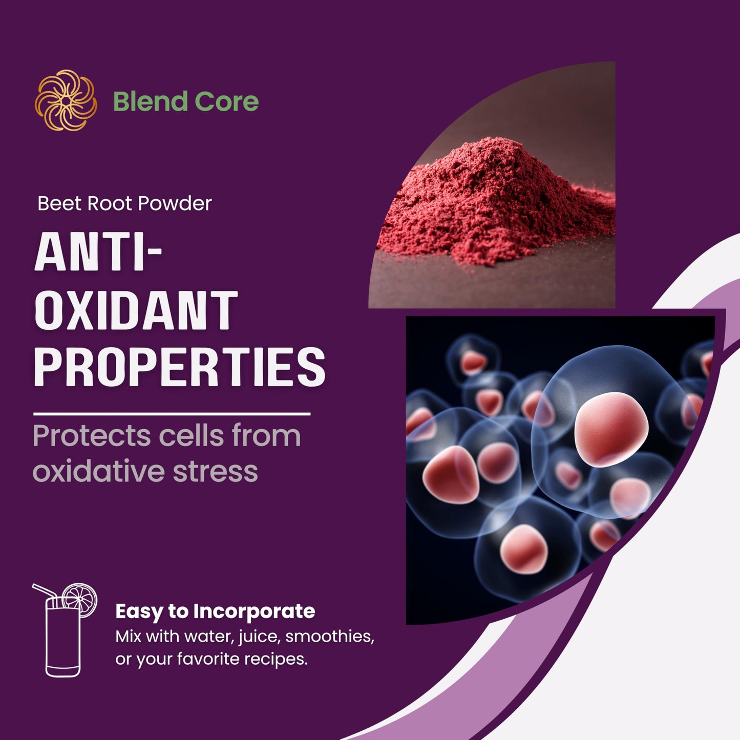 Blend Core Beet + Boost Organic Beet Root Powder, 7.7 oz