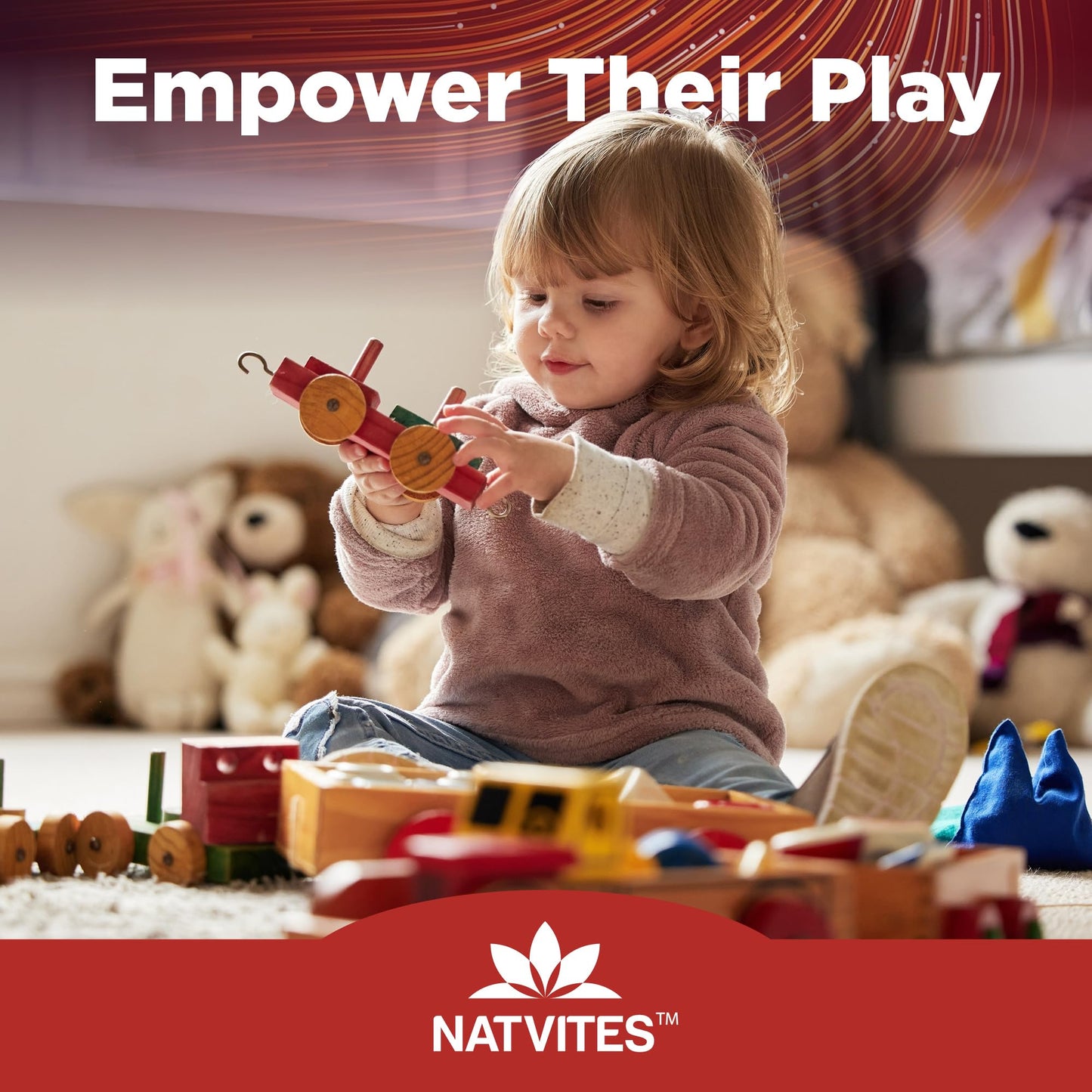 Natvites Kids Iron Gummies with Vitamin C Gummy 120 Count