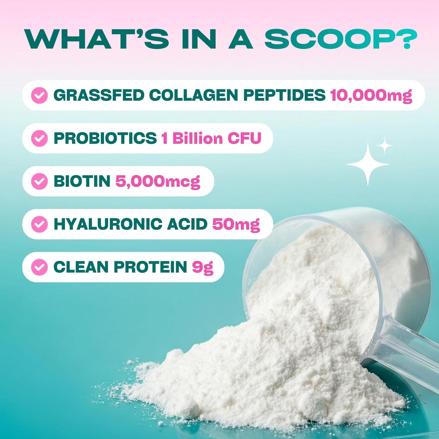 GOBIOTIX Collagen Peptides Powder with Probiotics, Biotin & Hyaluronic Acid - Hydrolyzed Collagen Supplement for Women - Hair Skin Nails, Joint & Digestive Health - Type I & III - 11.11 Ounce, 30 Servings