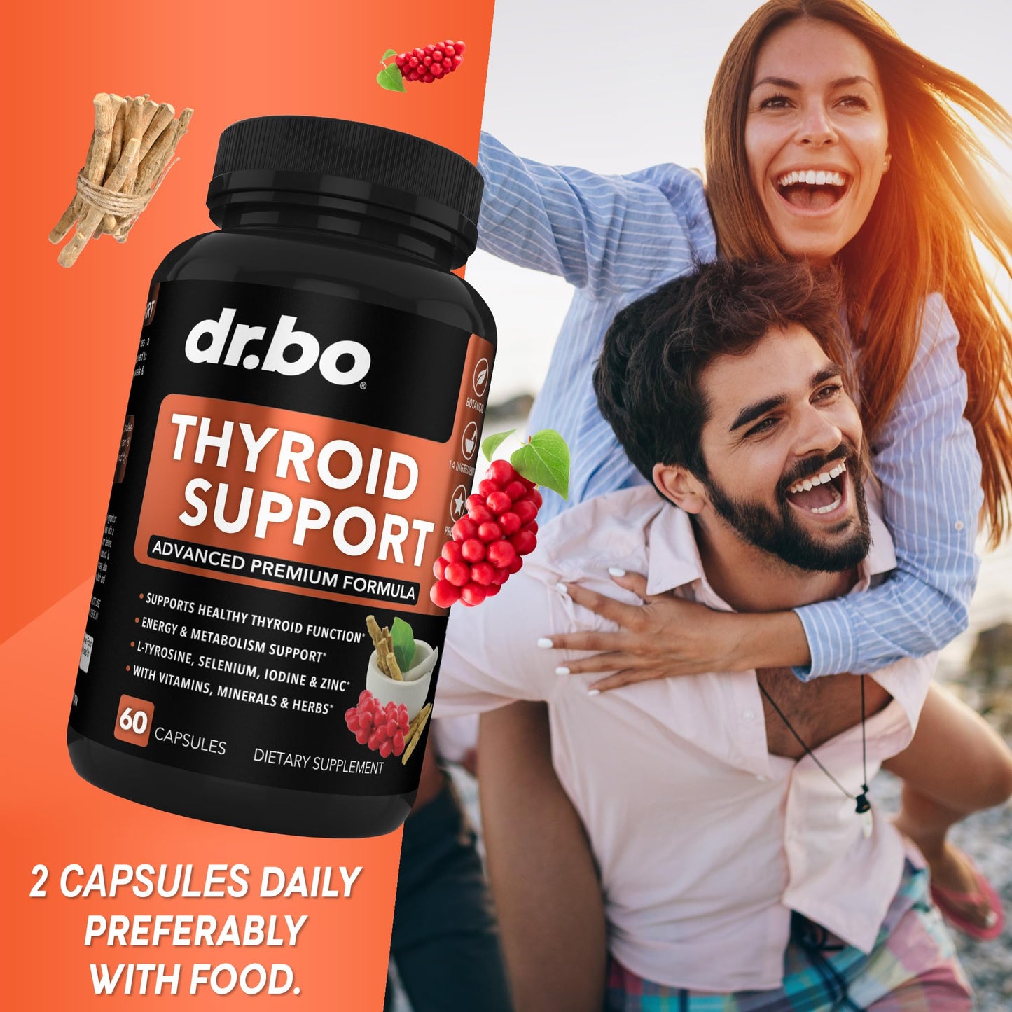 DR. BO Thyroid Support Capsule, 60 Capsules