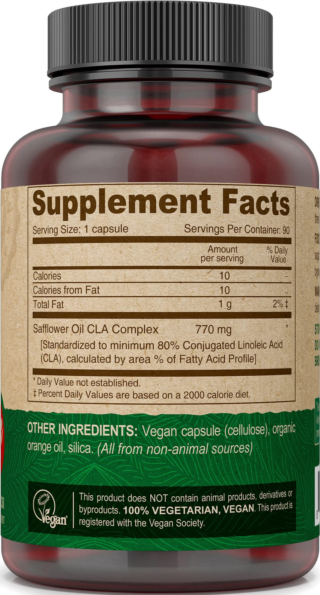 DEVA Conjugated Linoleic Acid (CLA) Vegan Vitamins Capsules, 90 Count