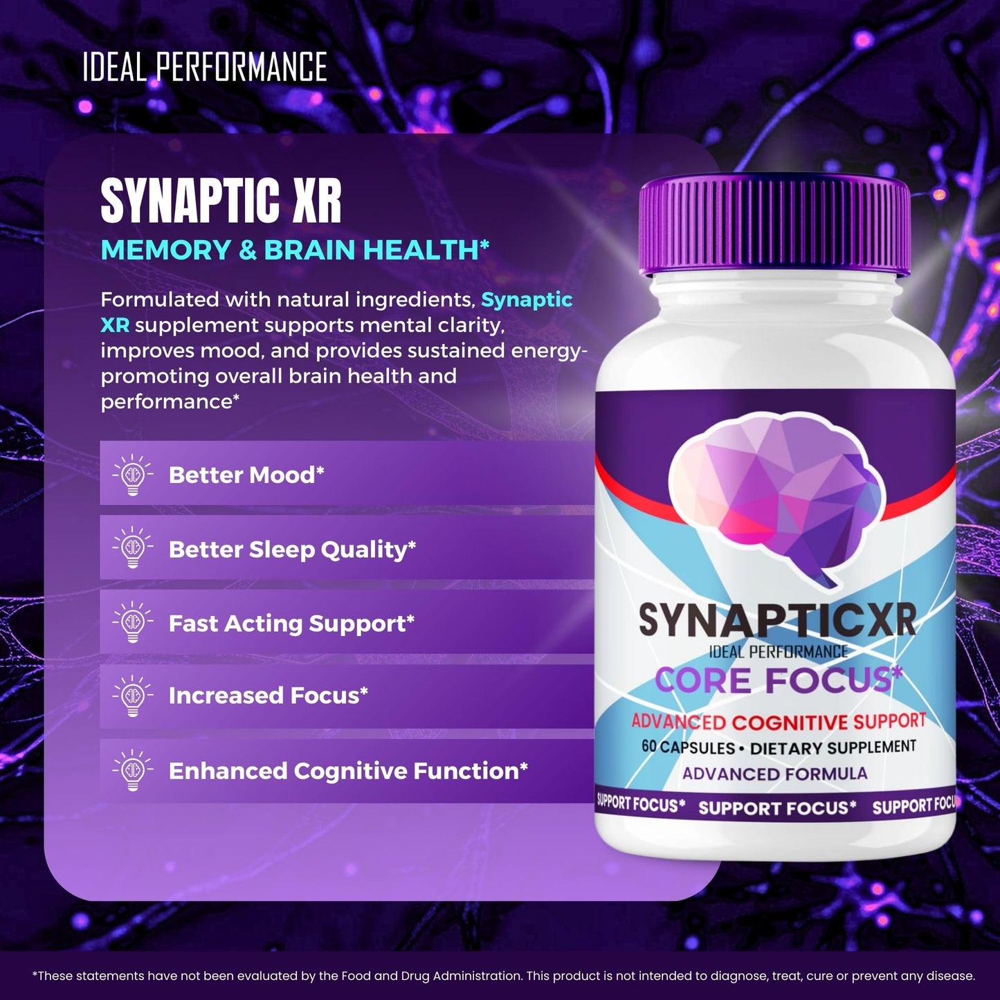 Ideal Performance Synaptic XR Capsules 300 Count