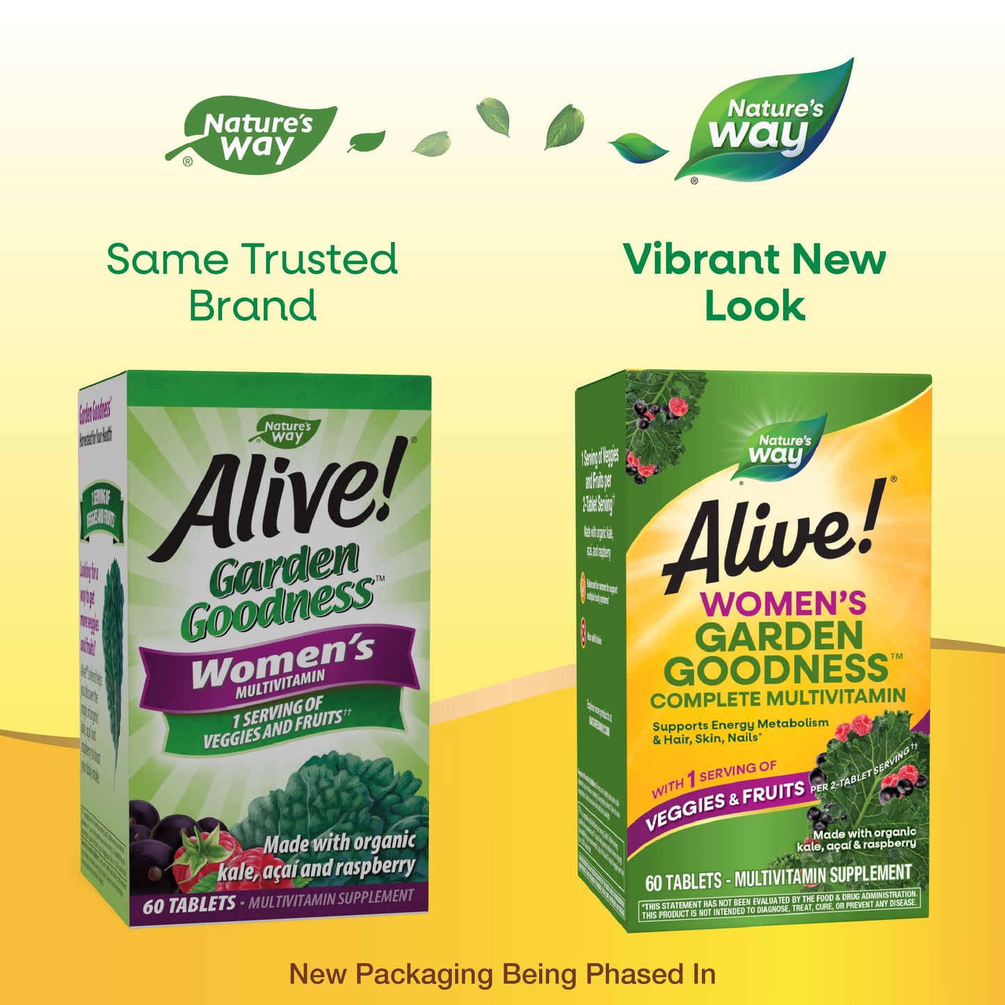 Nature's Way Alive! Women's Garden Goodness Complete Multivitamin Tablet, 60 Count