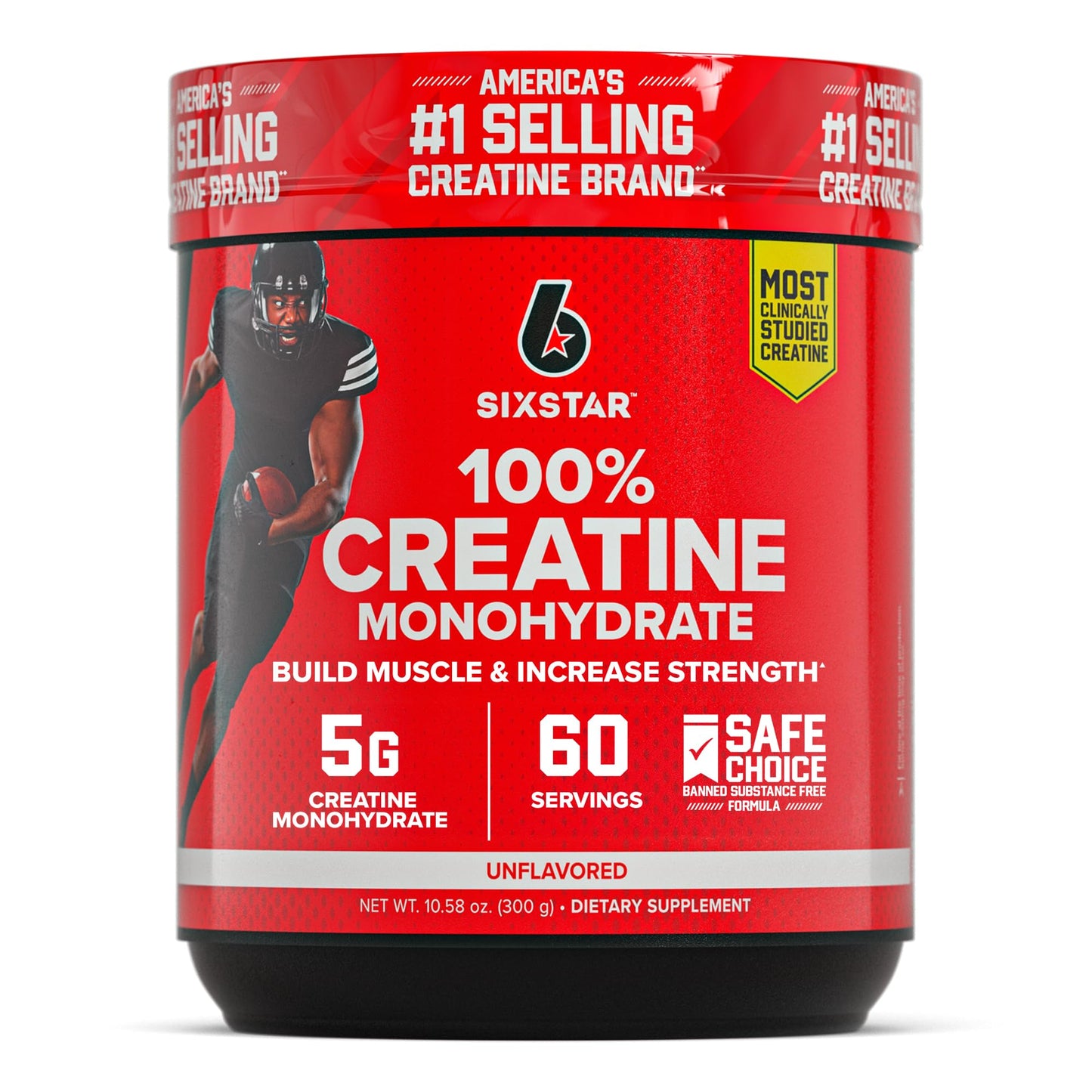 Six Star 100% Creatine Monohydrate Powder, 10.58 oz