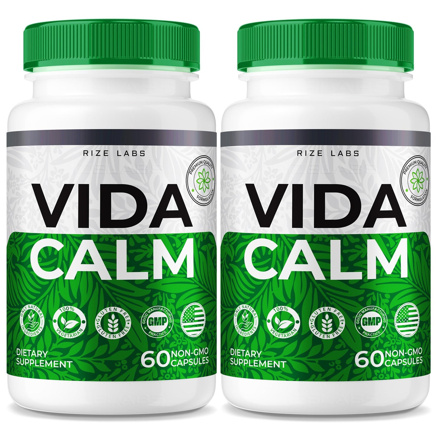 rize labs Vida Calm Advanced Formula Capsules, 120 Capsules