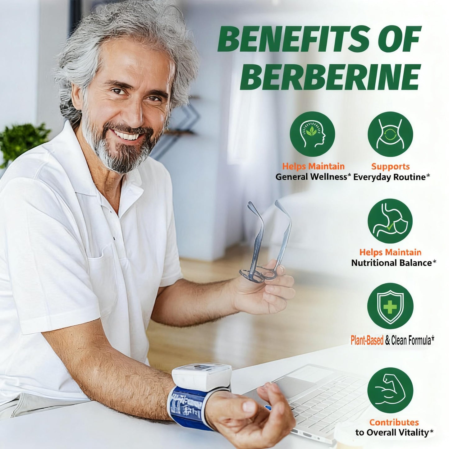 Manewu Berberine HCL 1500mg Complex Capsule, 180 Count