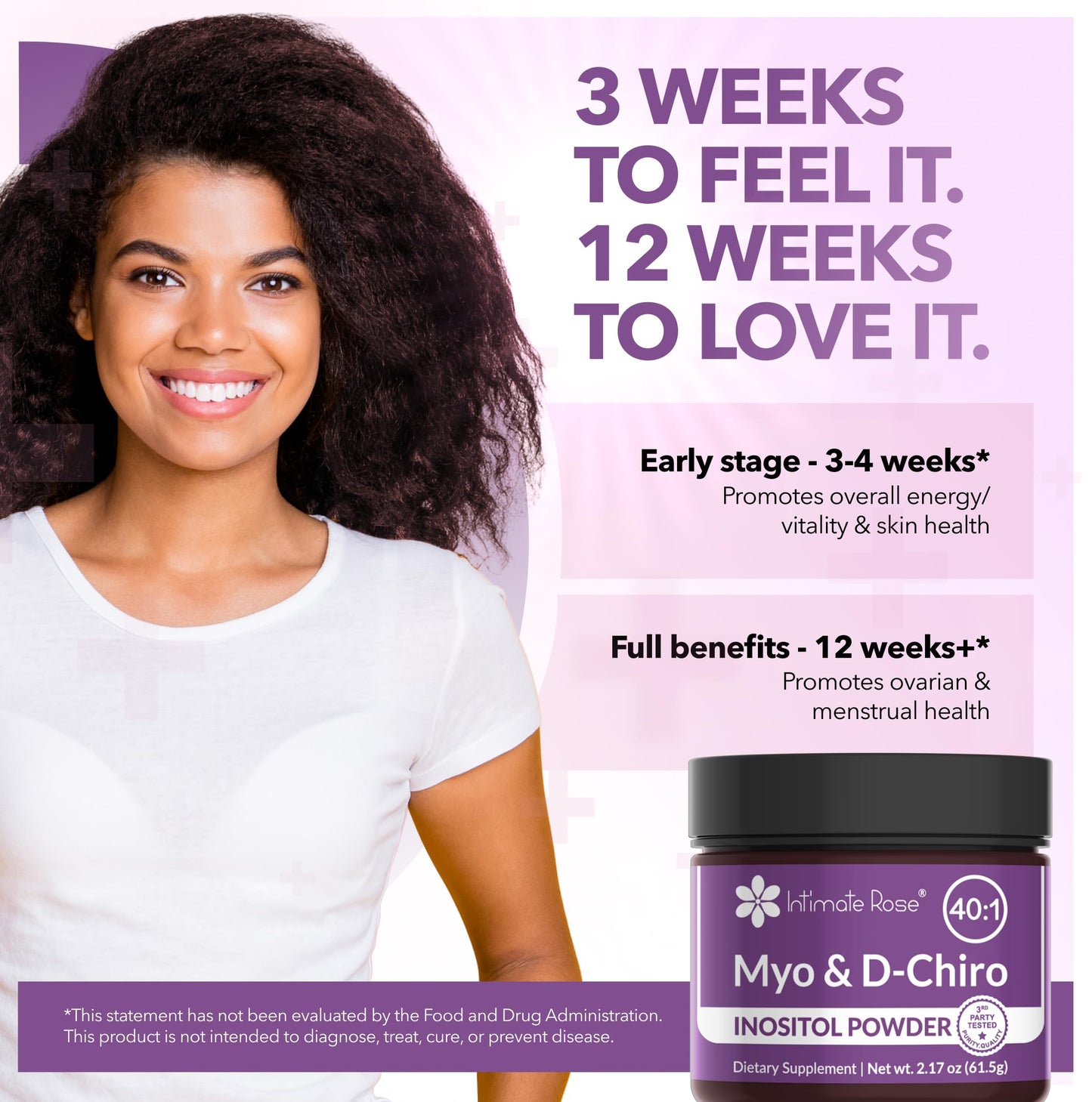 Intimate Rose Myo & D-Chiro Inositol Powder 2.2