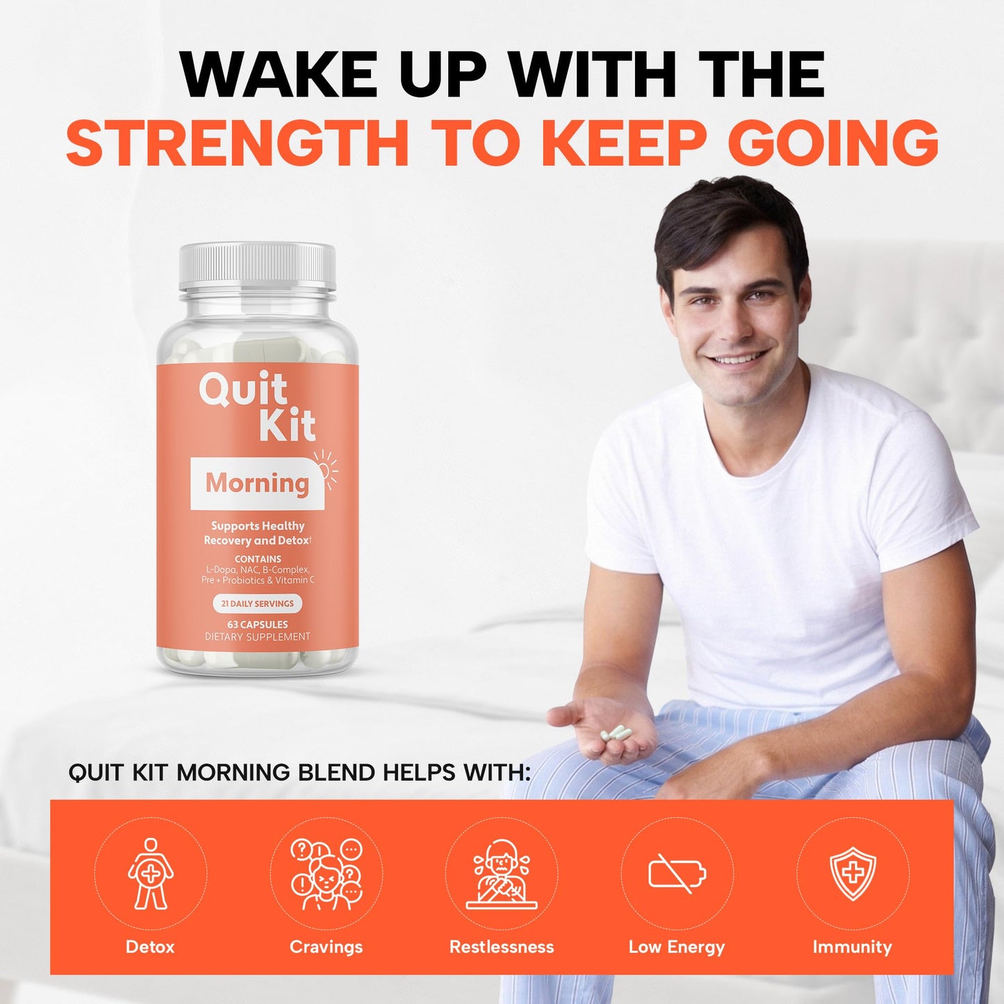 Quit Kit Morning Recovery 63 Capsules
