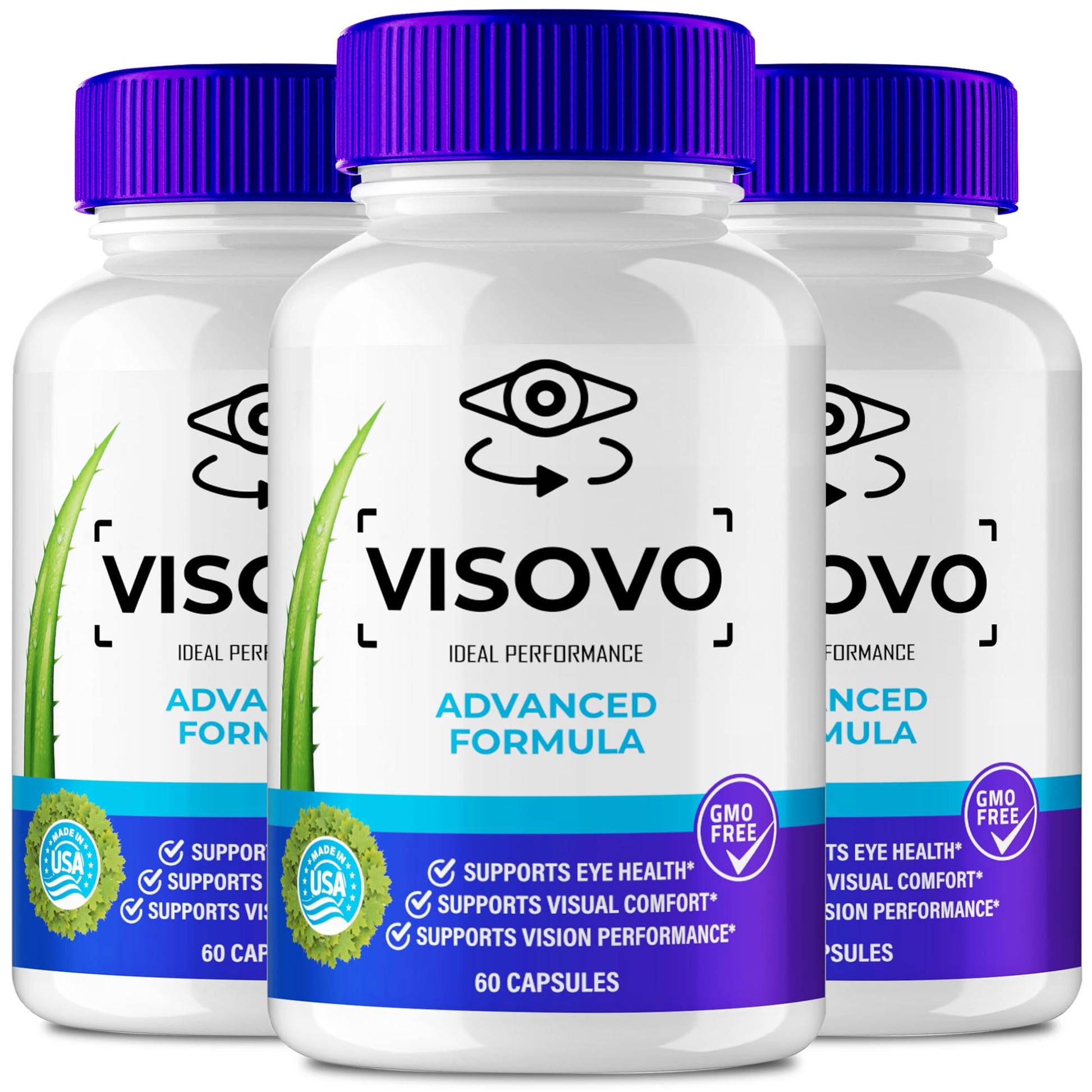 IDEAL PERFORMANCE Visovo Eye Health Supplement Capsules, 180 Capsules