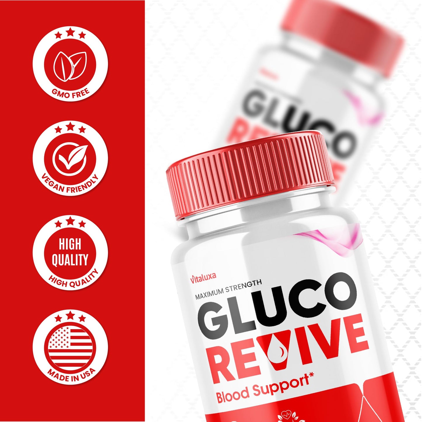 Vitaluxa Gluco Revive Capsules 300 Count