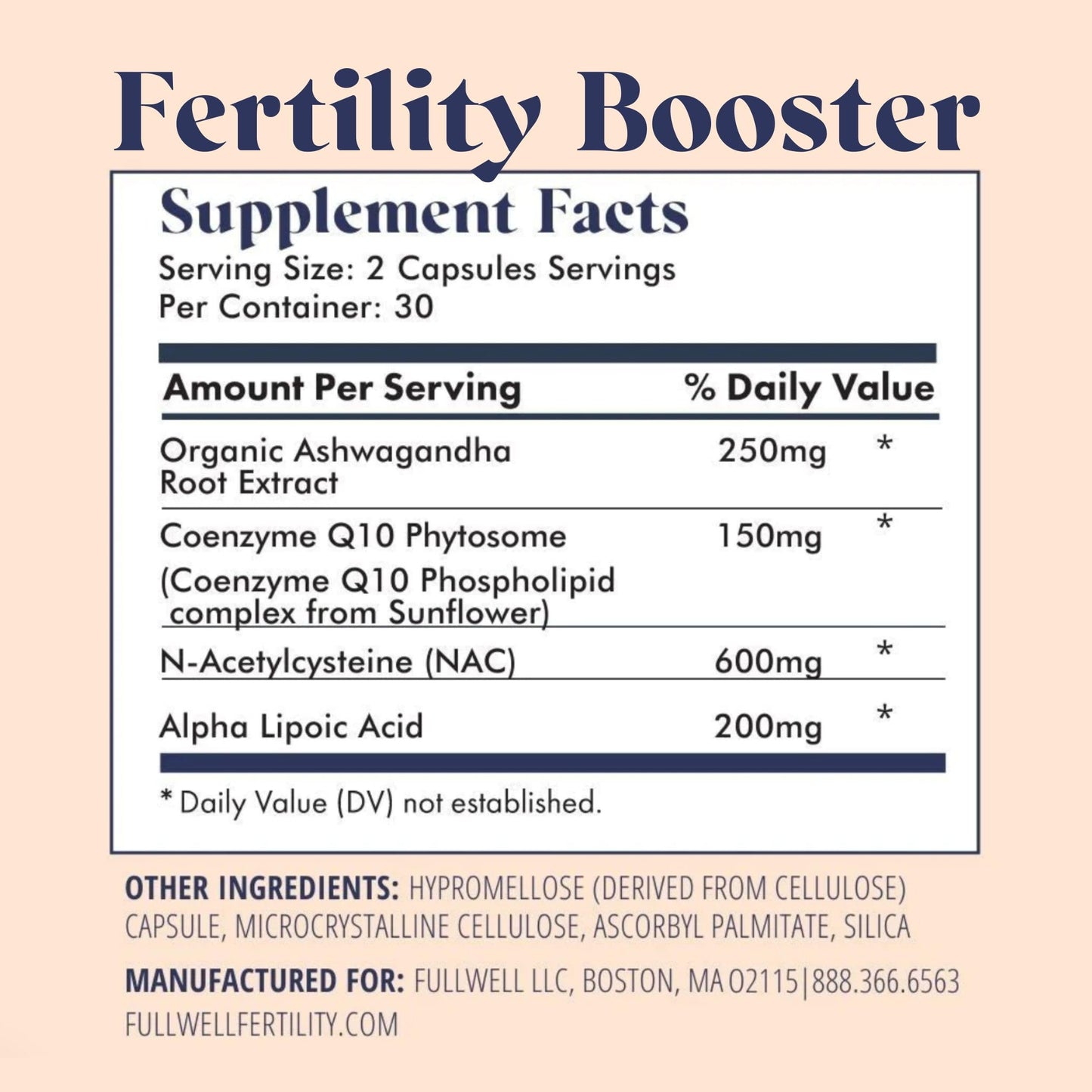 FullWell Women's Fertility Trio Capsules, 360 Count