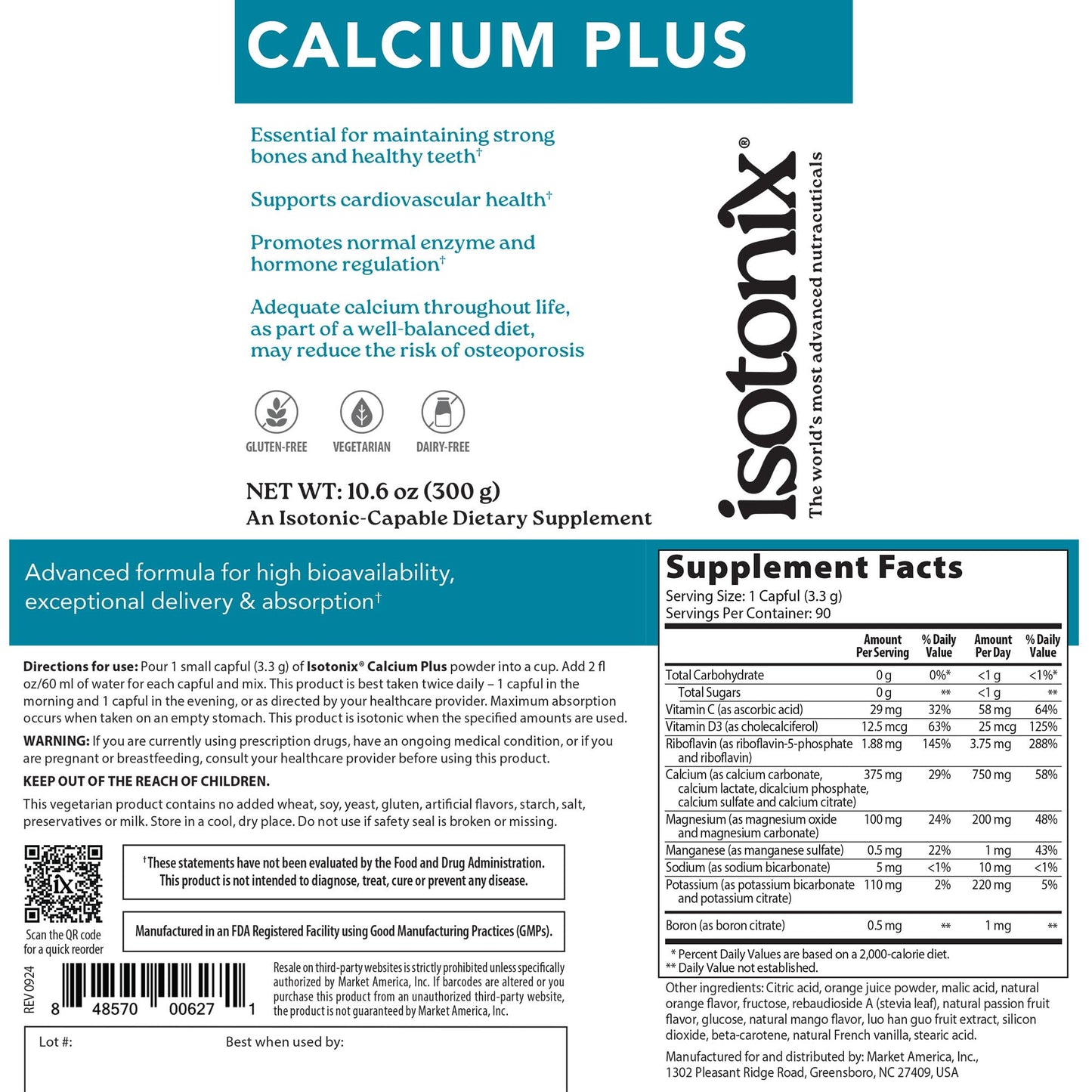 Isotonix Daily Essentials Kit with Iron – Multivitamin, Calcium, B-Complex, and OPC-3 for Overall Health, Energy, and Bone Support Powder 42.4 oz