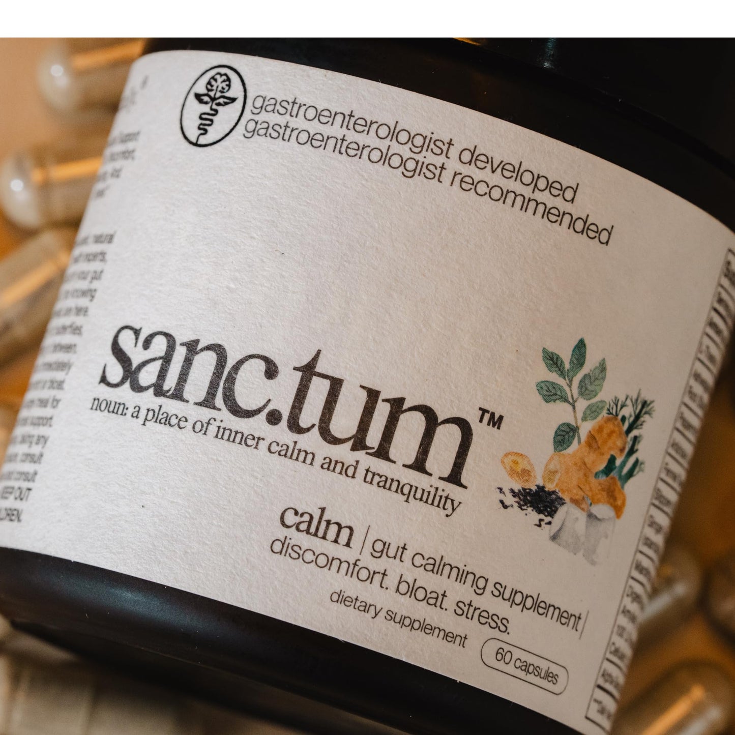 Sanctum Gut Calming Supplement Capsule 60 Count