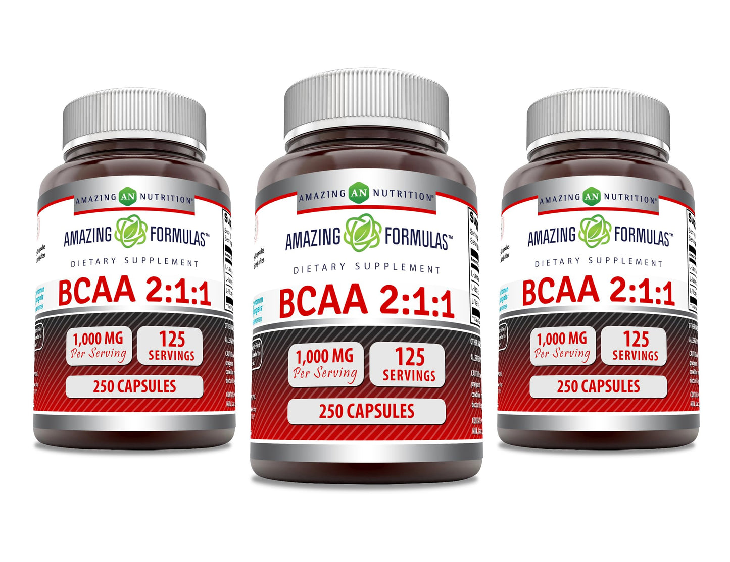 Amazing Nutrition BCAA 2:1:1 1000 Mg Per Serving Capsules 750