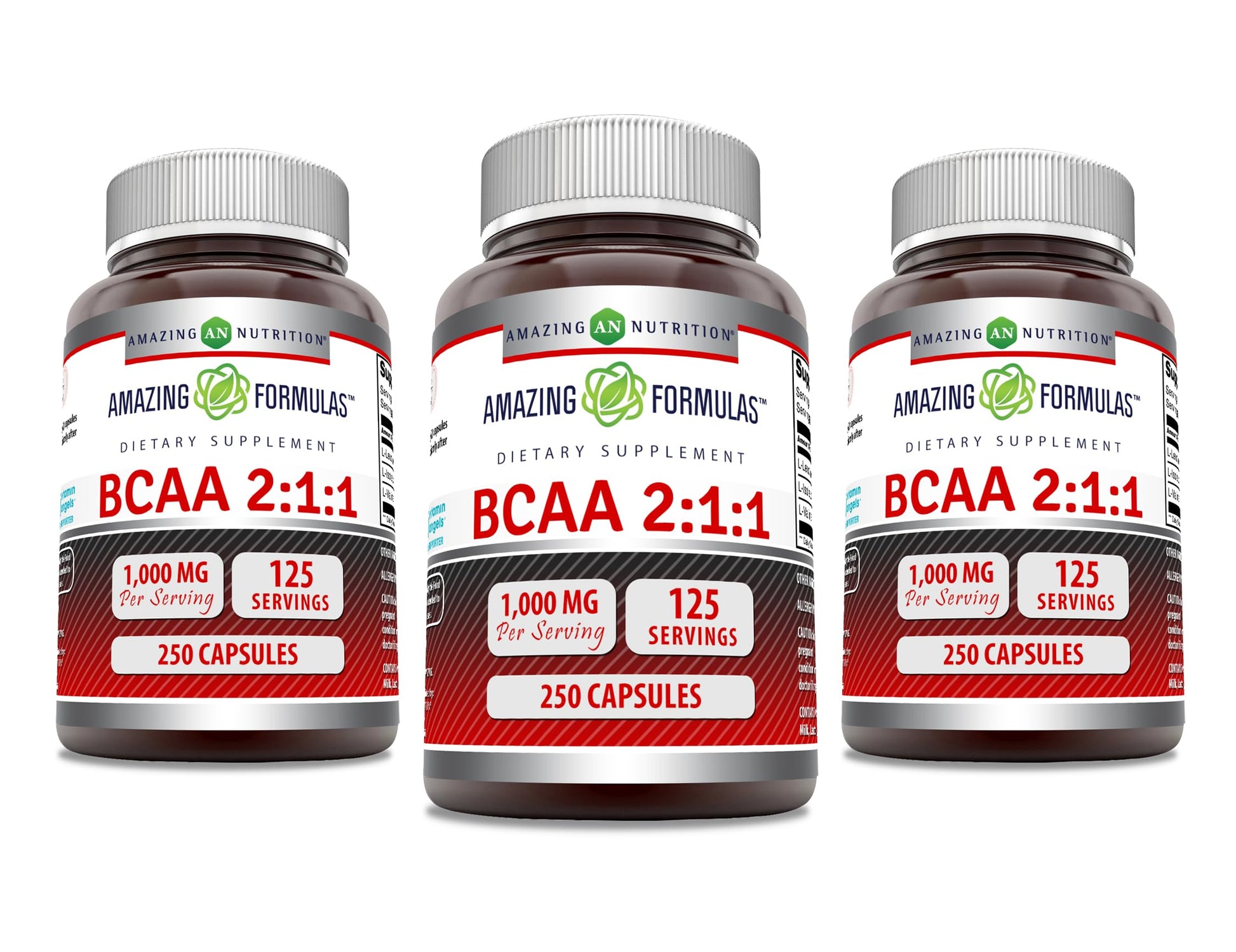 Amazing Nutrition BCAA 2:1:1 1000 Mg Per Serving Capsules 750