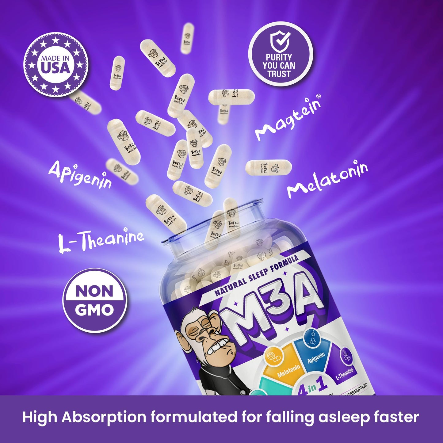 GINSPIRE NUTRITION M3A Sleep Support Capsule, 1 Capsule