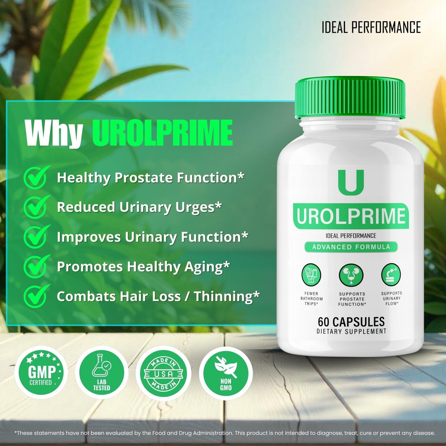 IDEAL PERFORMANCE UrolPrime Capsules 120 Count