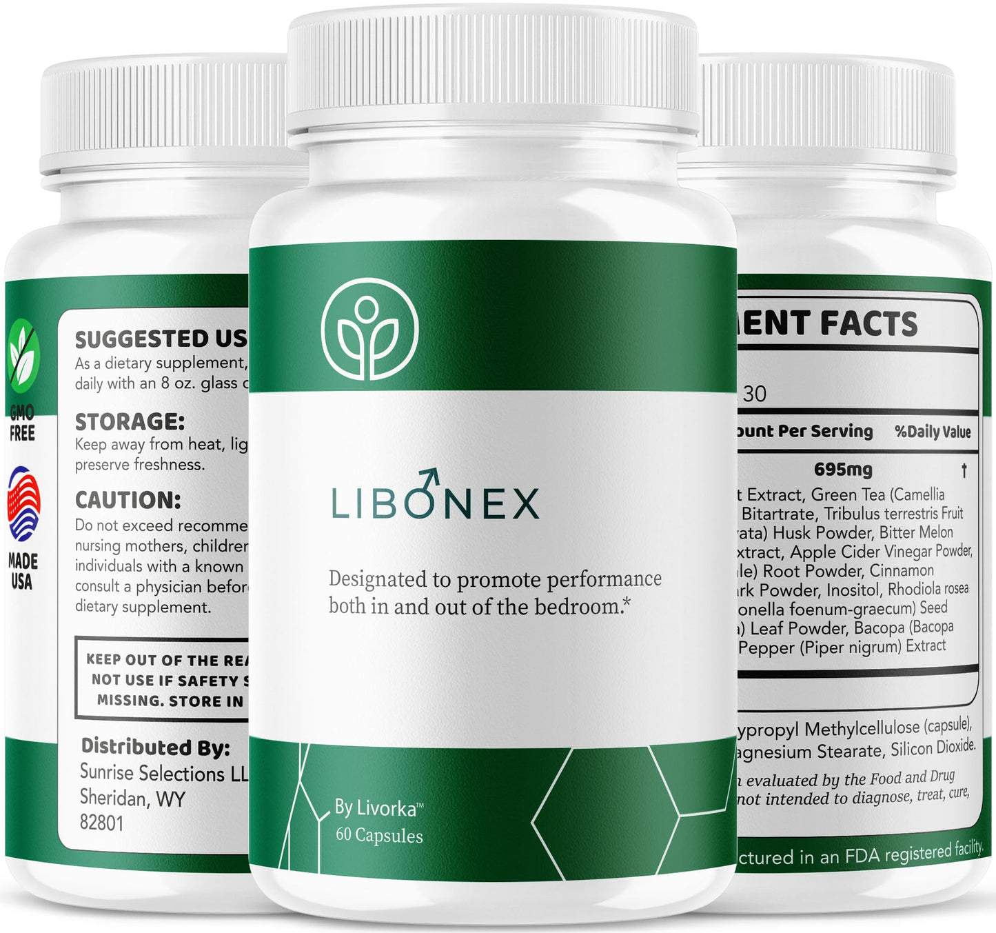 LIVORKA Libonex All Natural Premium Advanced Formula, 120 Capsules