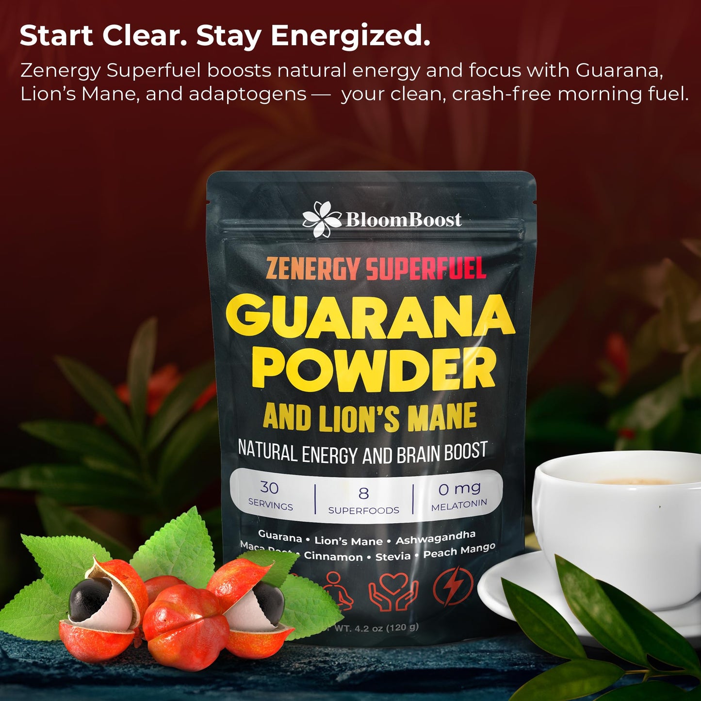 BloomBoost Guarana Powder 4.23 oz
