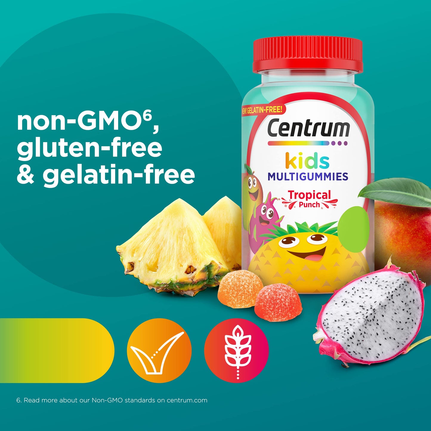 Centrum Kids Multivitamin Gummies, Tropical Punch Flavor, 150 Gummies