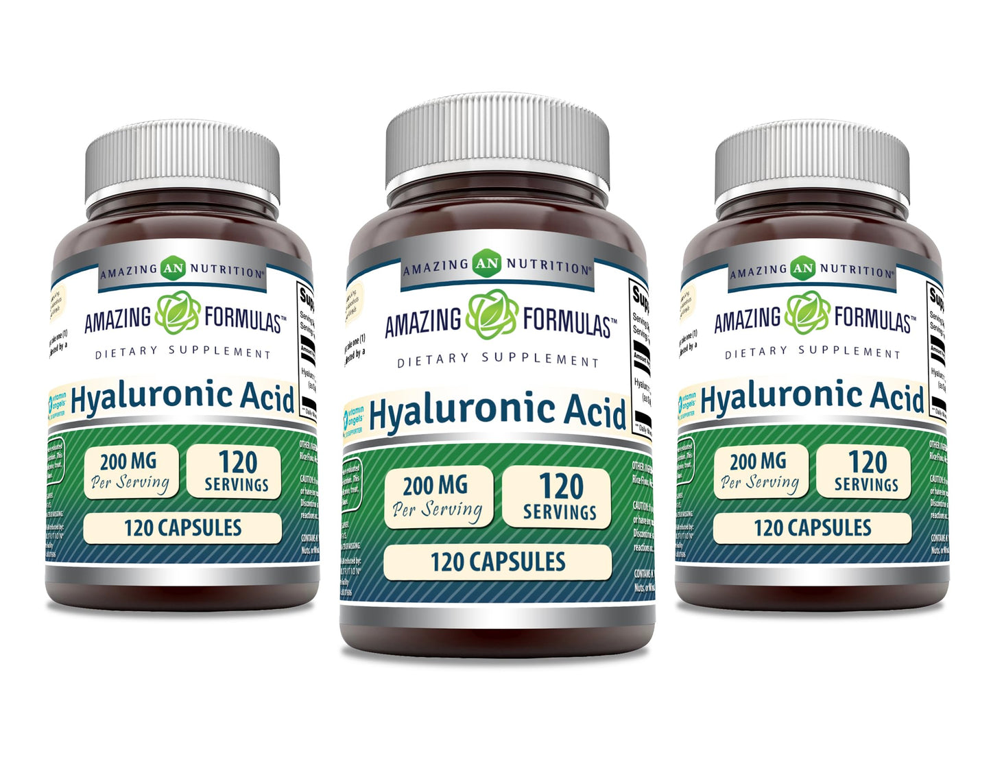 Amazing Nutrition Hyaluronic Acid 200 Mg Per Serving, 360 Capsules