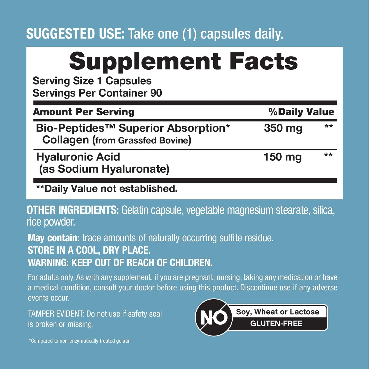 NeoCell Collagen Peptides Capsules 90 Count