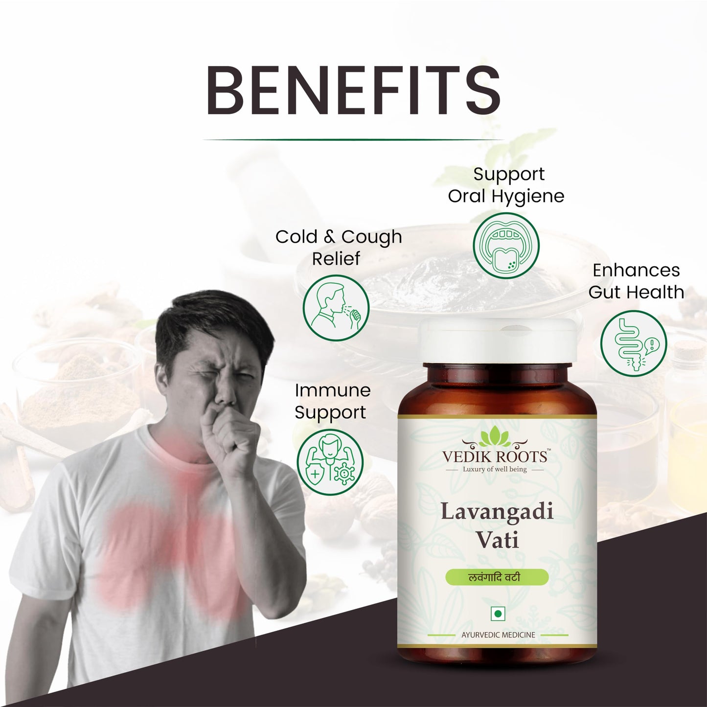 VEDIKROOTS Lavangadi Vati Capsule 360 Capsules