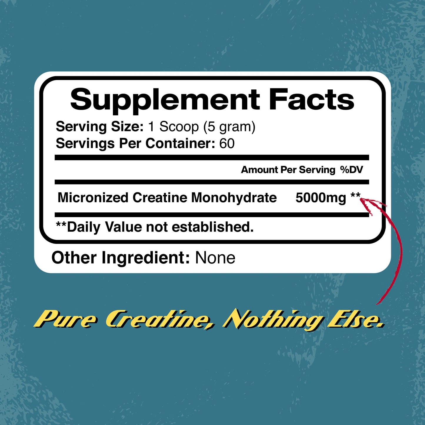Happi Mi Nutrition Micronized Creatine Monohydrate Powder, Unflavored, 60 Servings