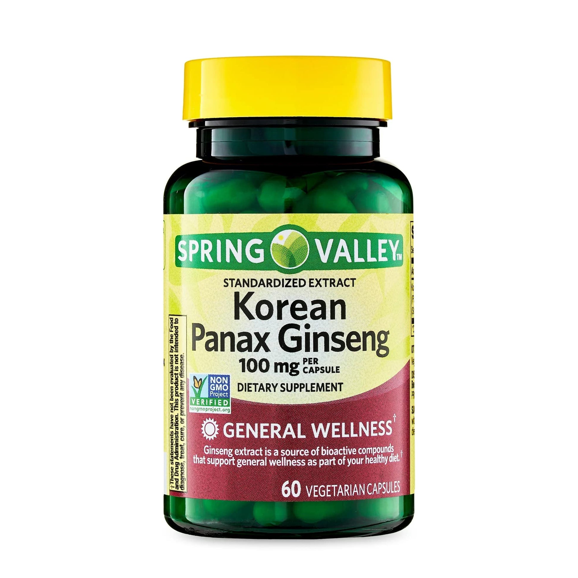 Convergence Korean Panax Ginseng 100 mg Capsules, 60 Count