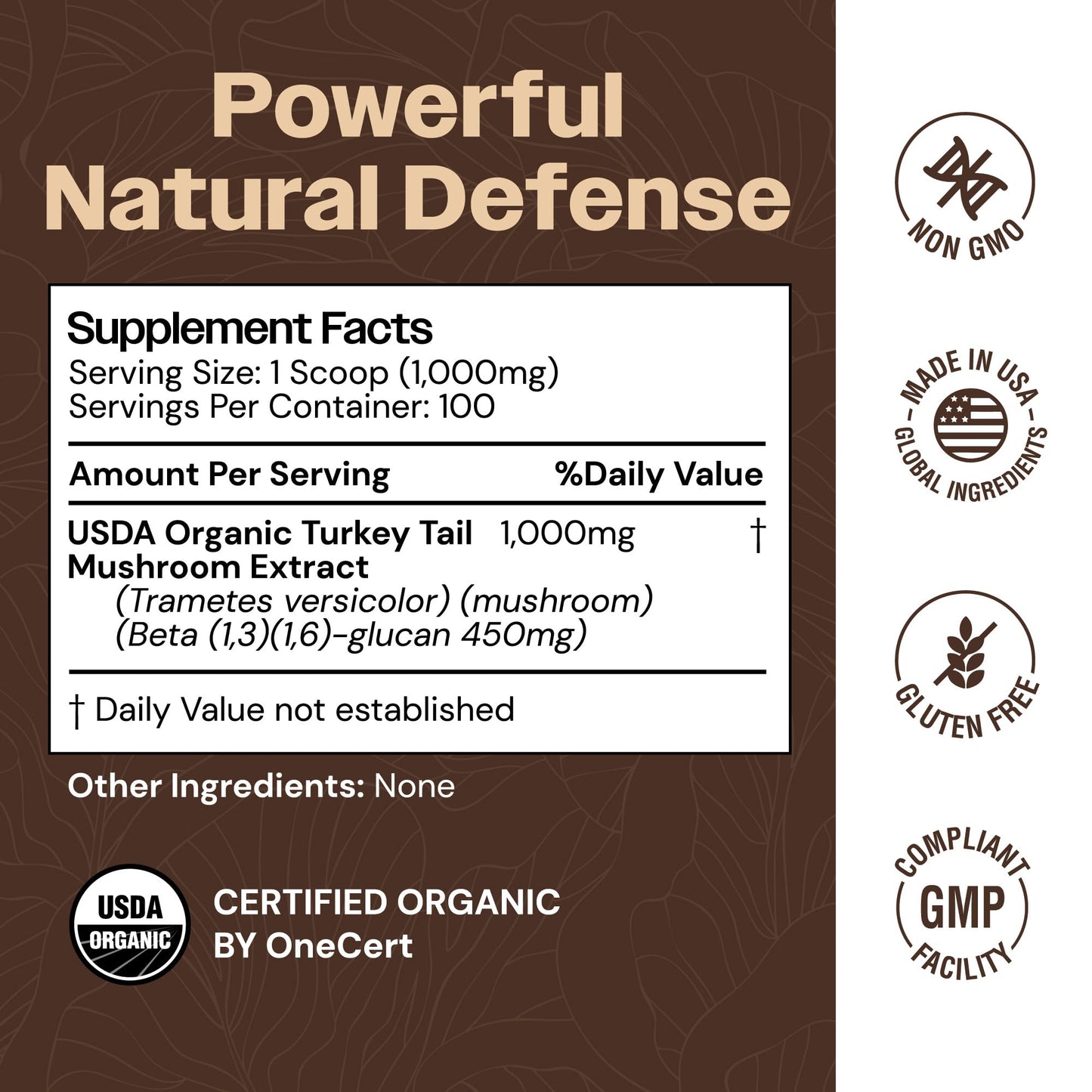 Mayfair Naturals Turkey Tail Mushroom Powder, 3.5 oz