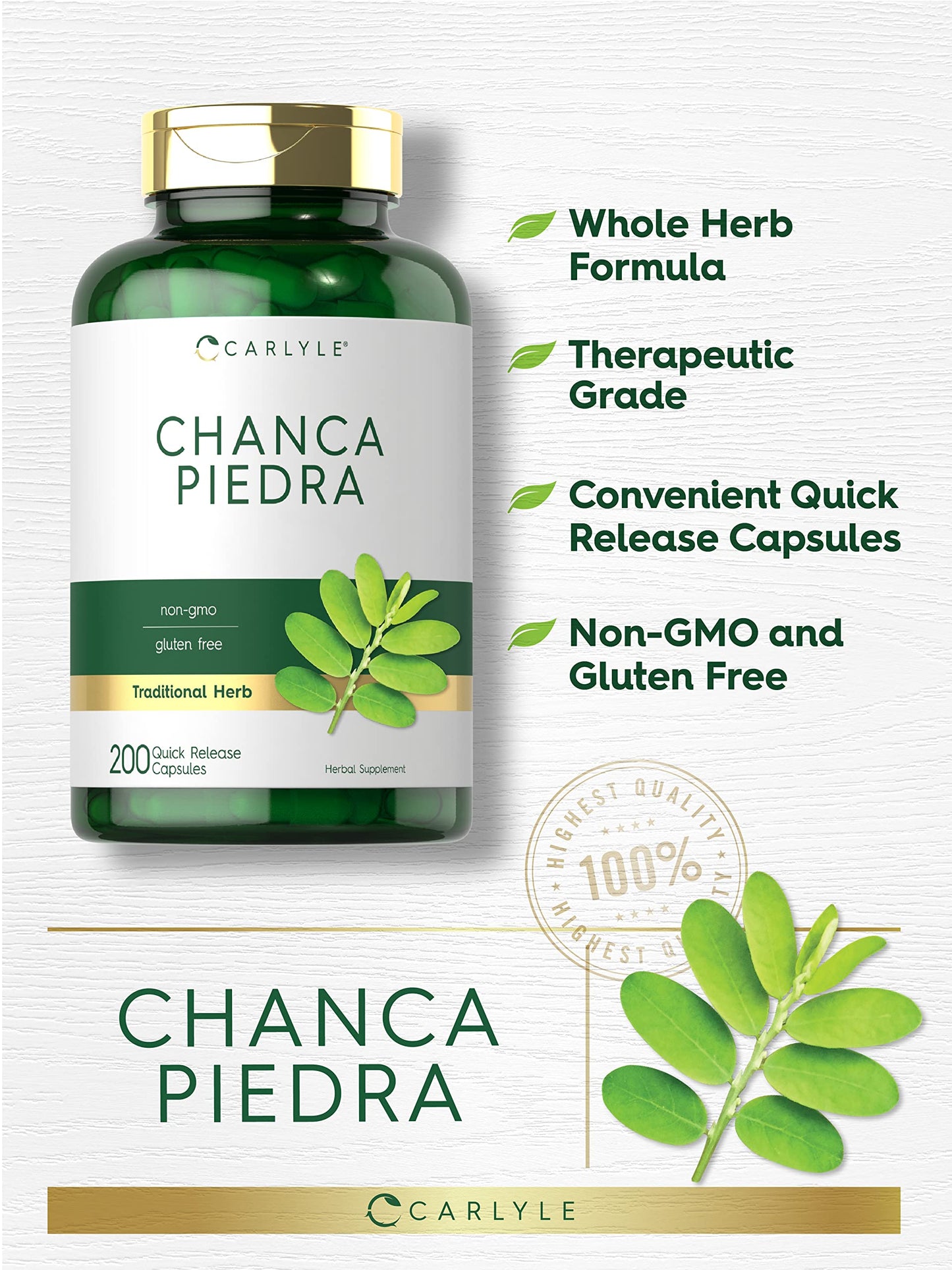 Carlyle Chanca Piedra Capsules 200