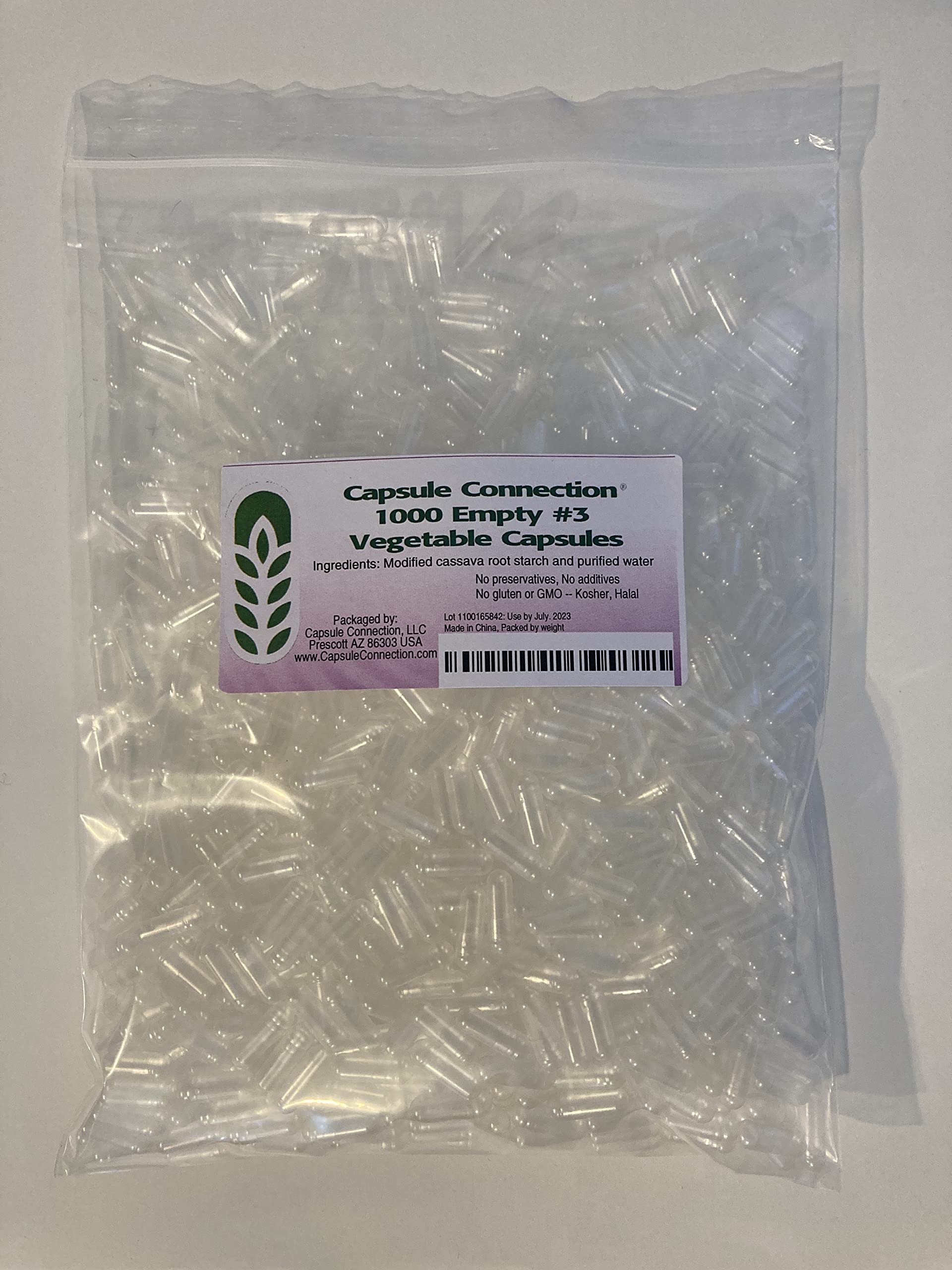 Capsule Connection Empty Vegetarian Capsules 1000 Capsules