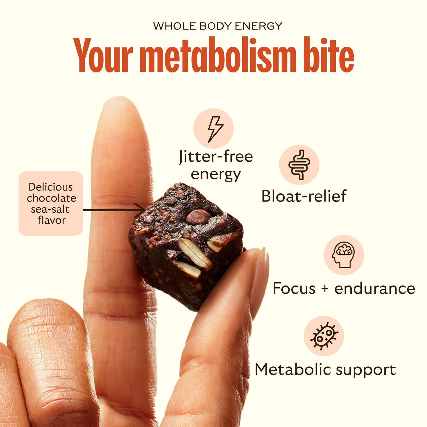 GEM Energy Caffeinated Chocolate Bite Chewable, 28 Count