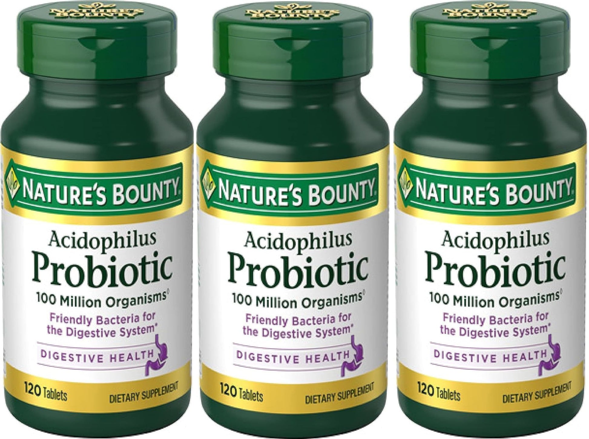 Nature's Bounty Probiotic Acidophilus Tablets, 360