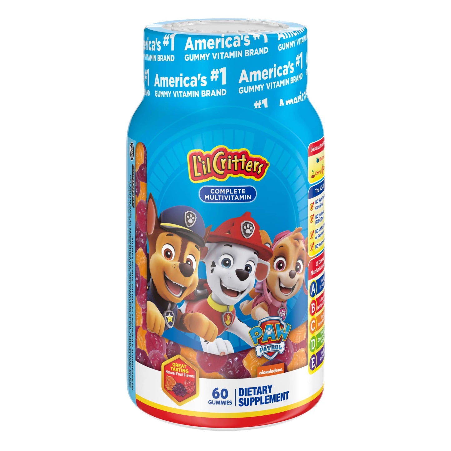 Lil Critters Paw Patrol Gummy Vites Daily Gummy Multivitamin for Kids, 132 Gummies