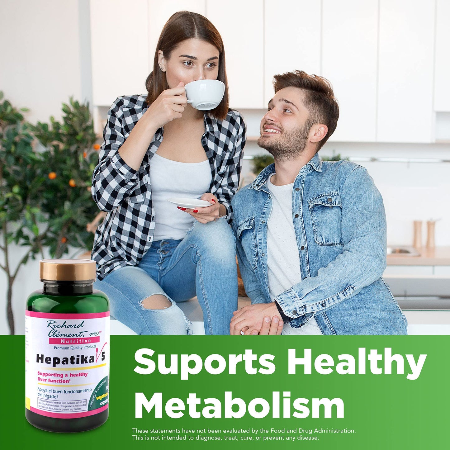 Richard Clement MD Nutrition Hepatika V5-G with L-Glutathione Liver Cleanse Detox & Repair Liver Support, Milk Thistle Extract for Digestive Health, 90 Capsules