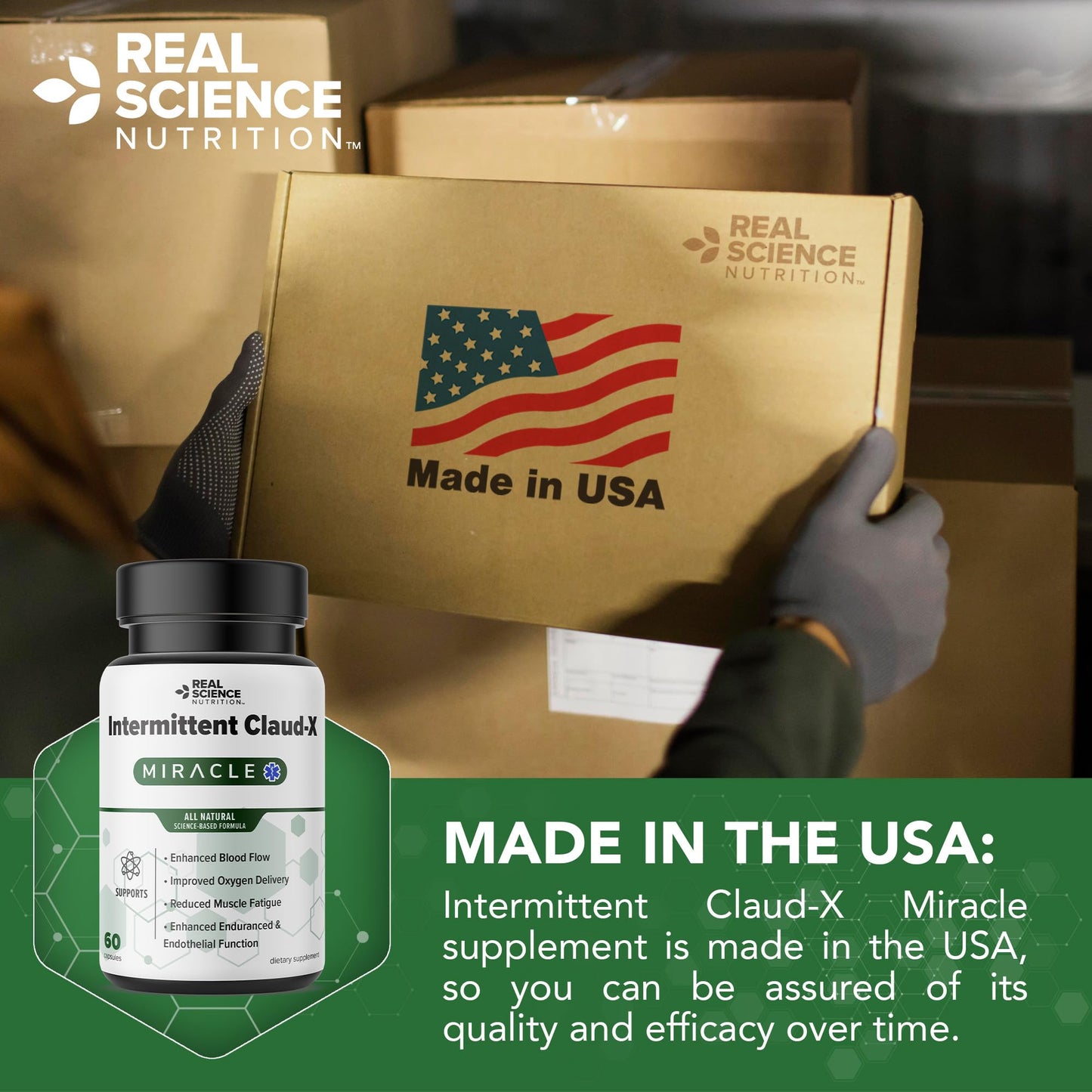 Real Science Nutrition Intermittent Claud-X Miracle Capsule, 1 Count