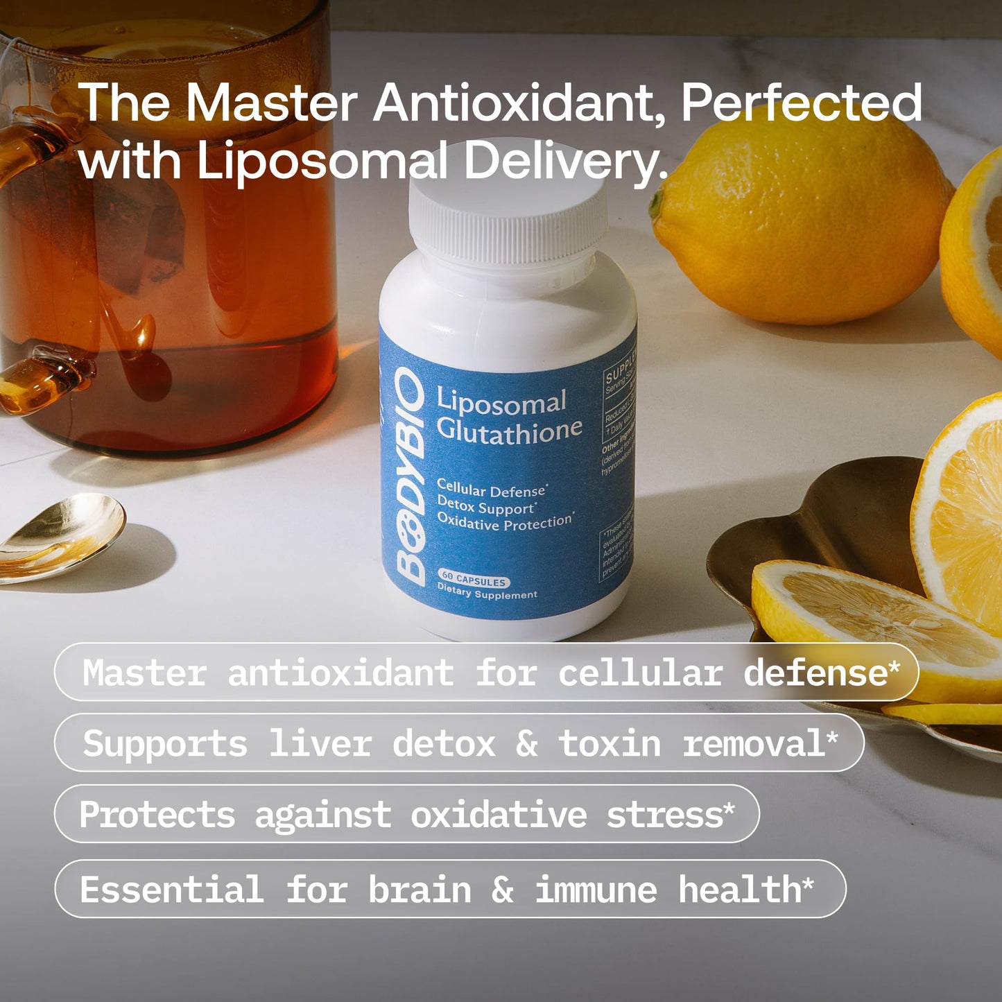 BodyBio Liposomal Glutathione Capsule 60 Count
