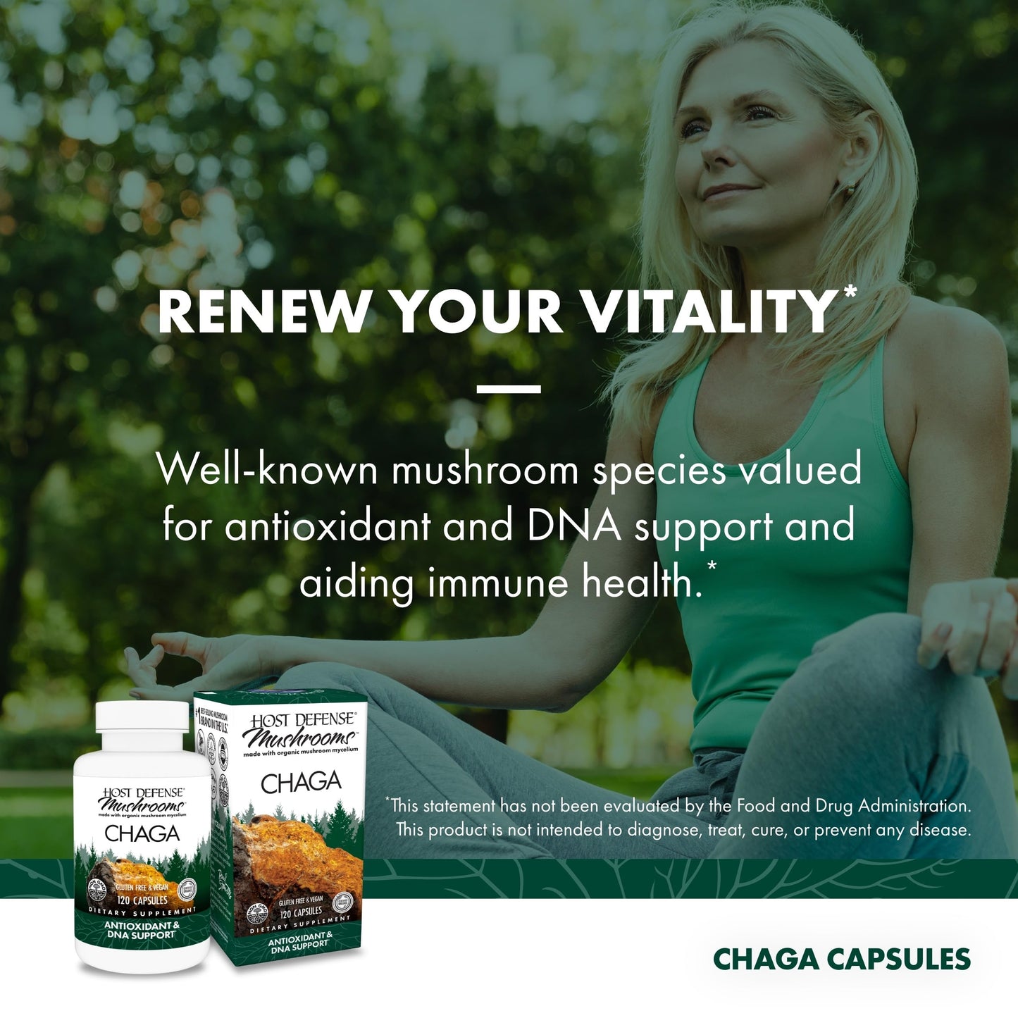 Host Defense Chaga 120 Capsules