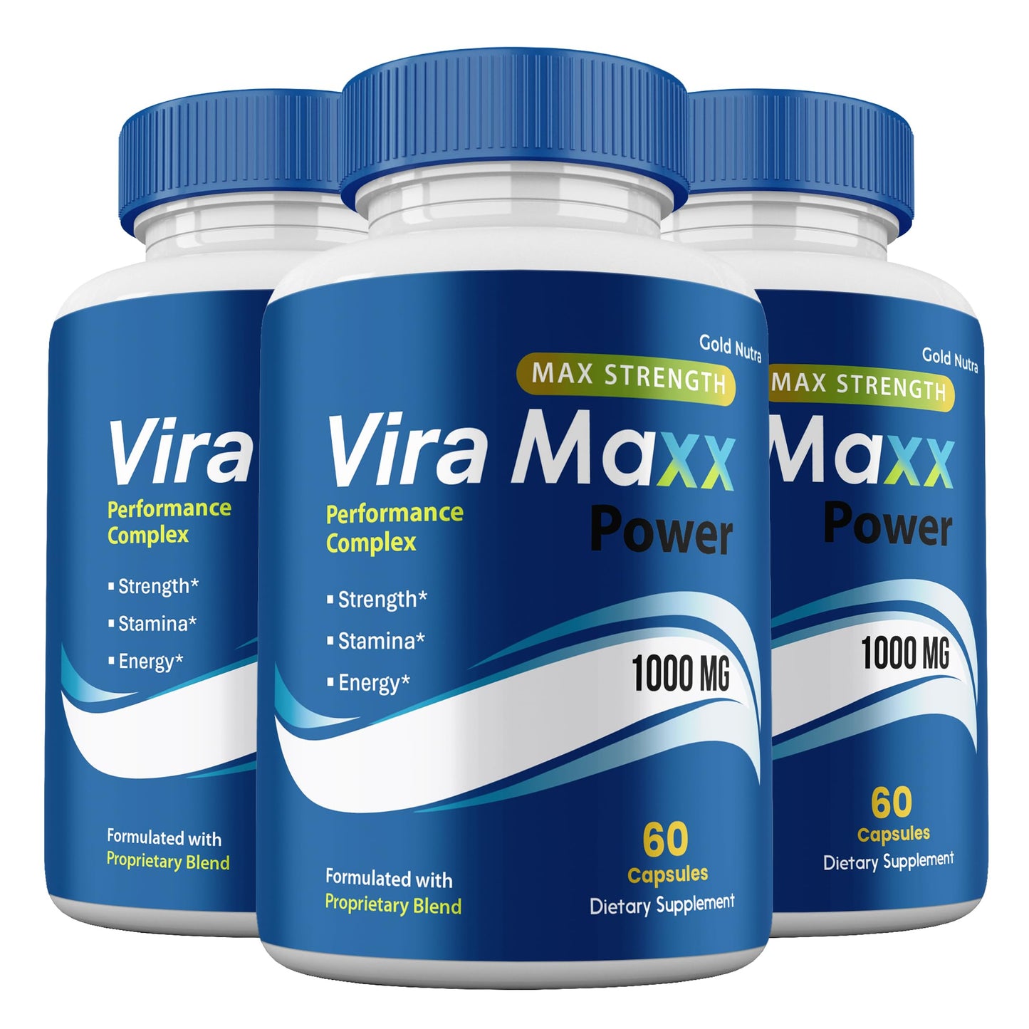 Gold Nutra Vira Maxx Power Capsules, 3-Count