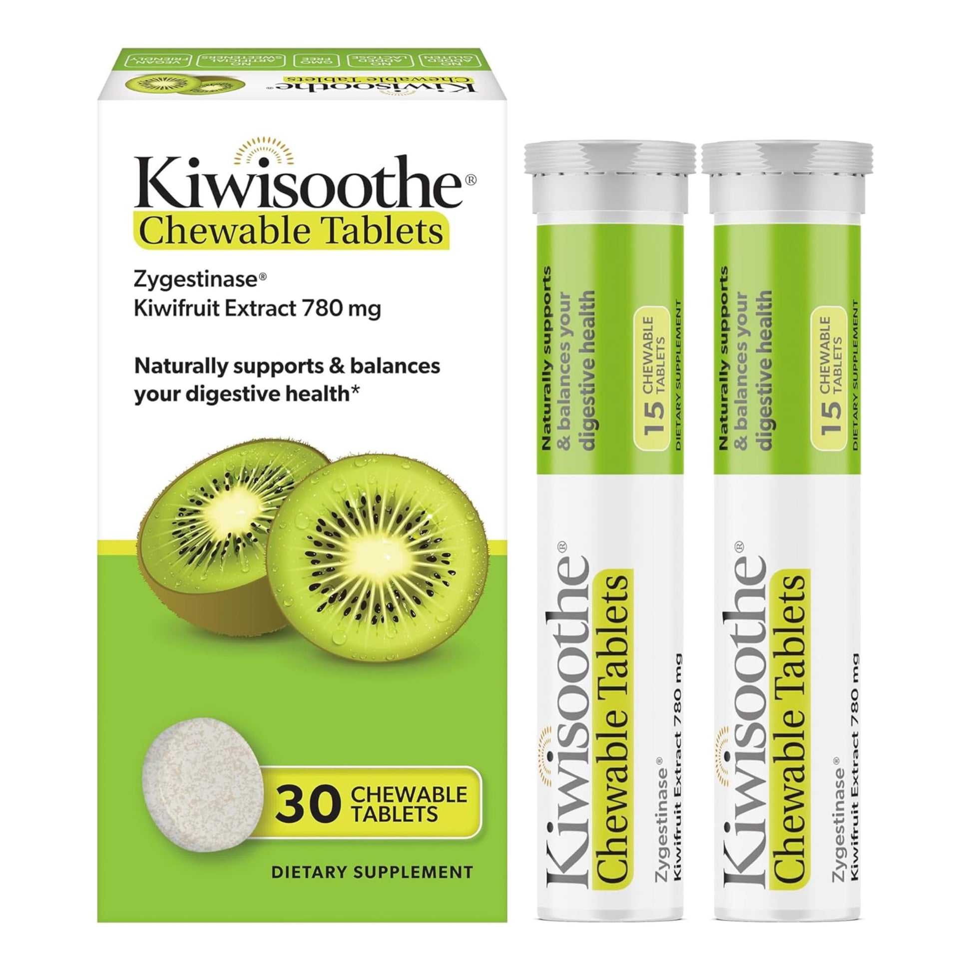 AFT Pharmaceuticals KiwiSoothe Digestive Wellness Supplement Tablet, 30