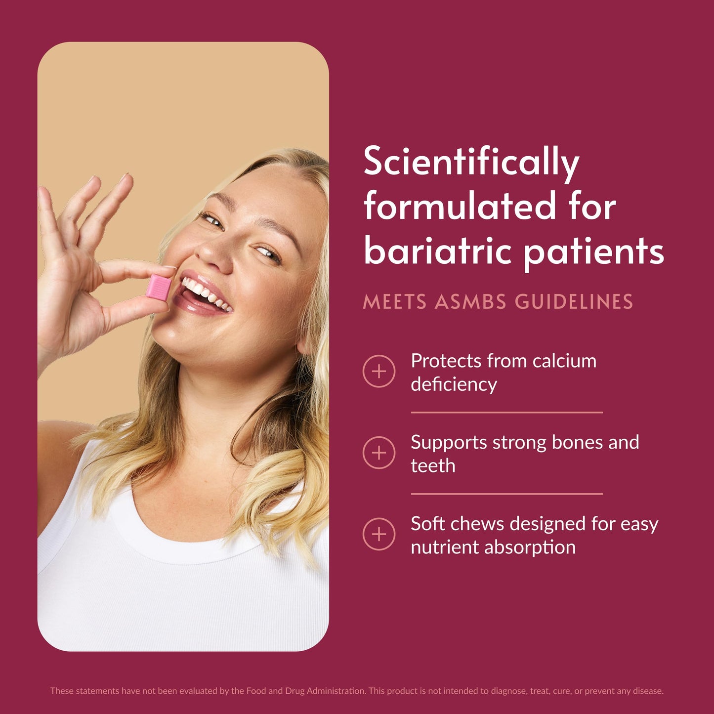 Bariatric Advantage Calcium Citrate Chewy Bites Gummy 90 Count