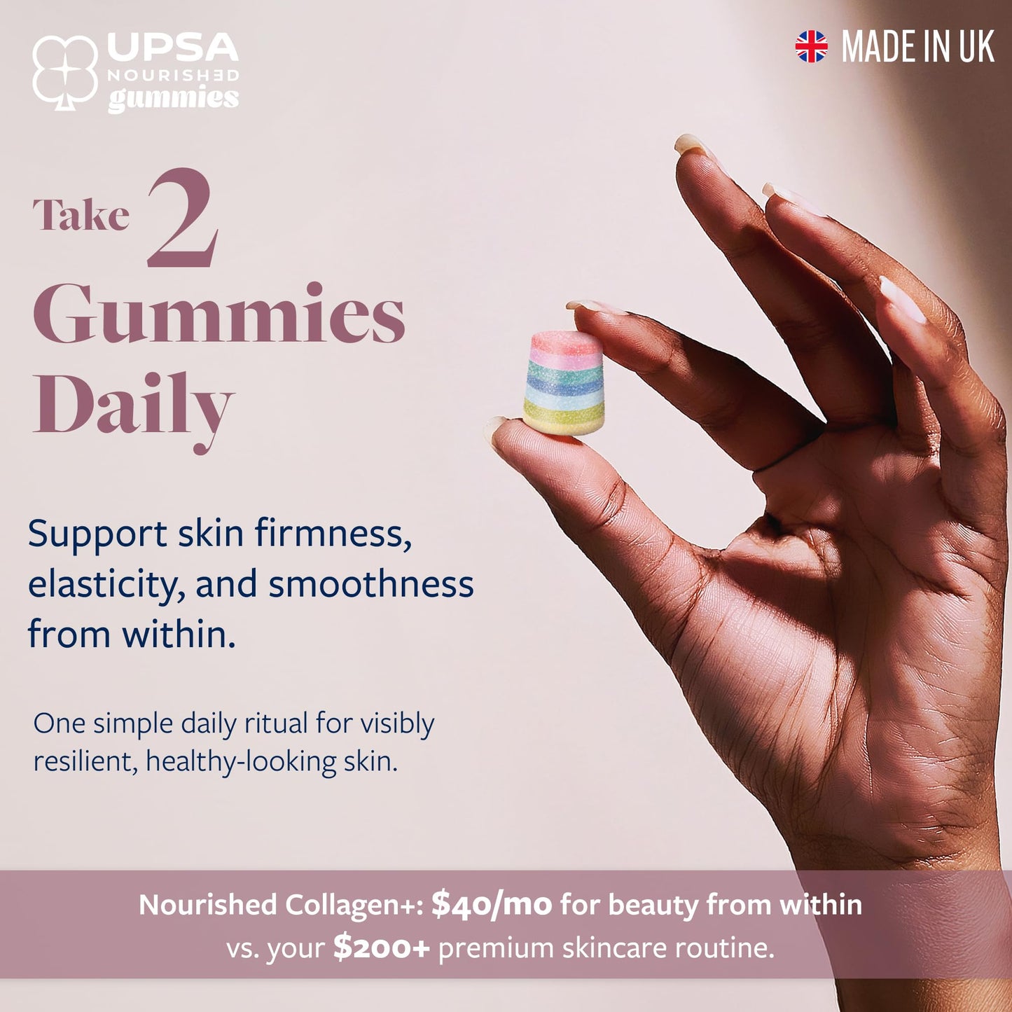 Upsa Nourished Collagen Skin Lift Gummies 30 Count