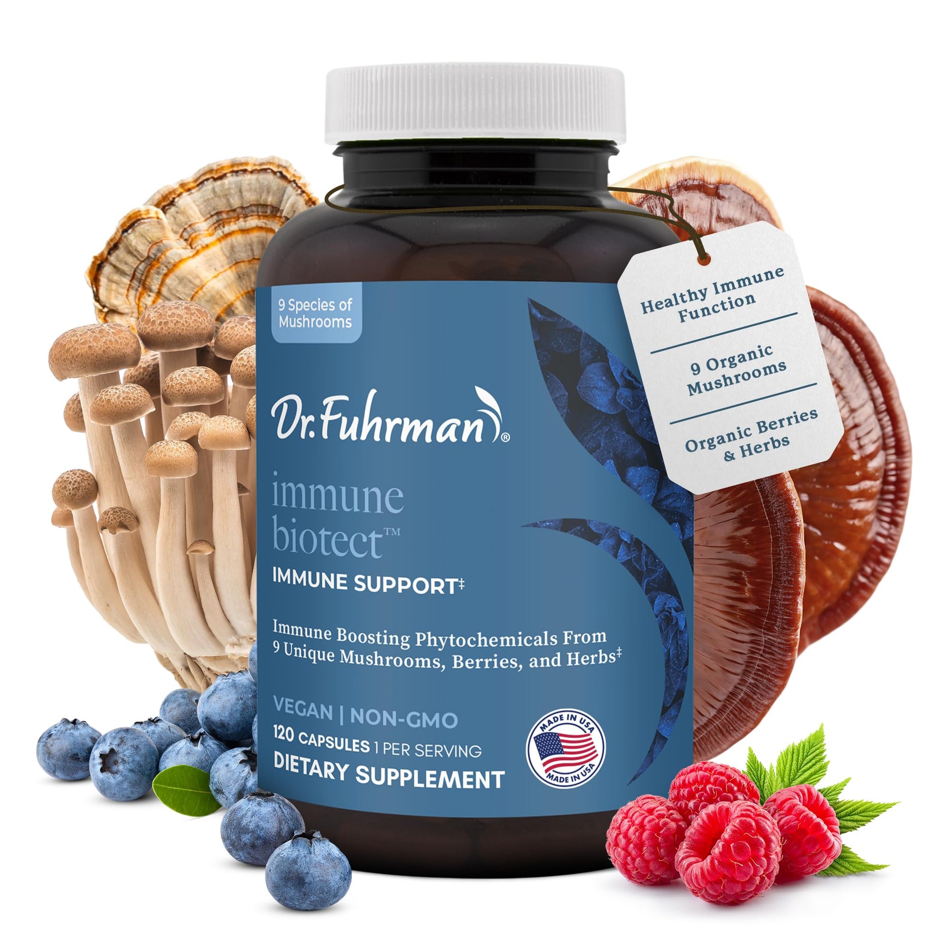 Dr. Fuhrman All Natural Immune Support Supplement 120 Capsules