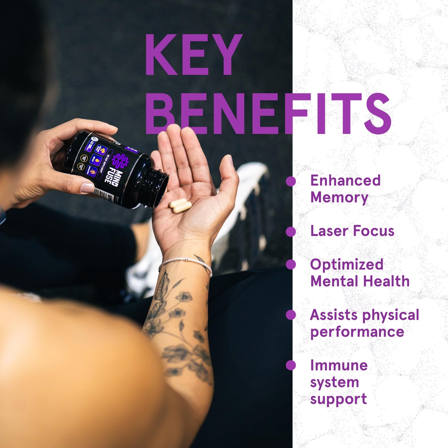 Mind Fuse Nootropic Memory Booster Capsule 60 Count