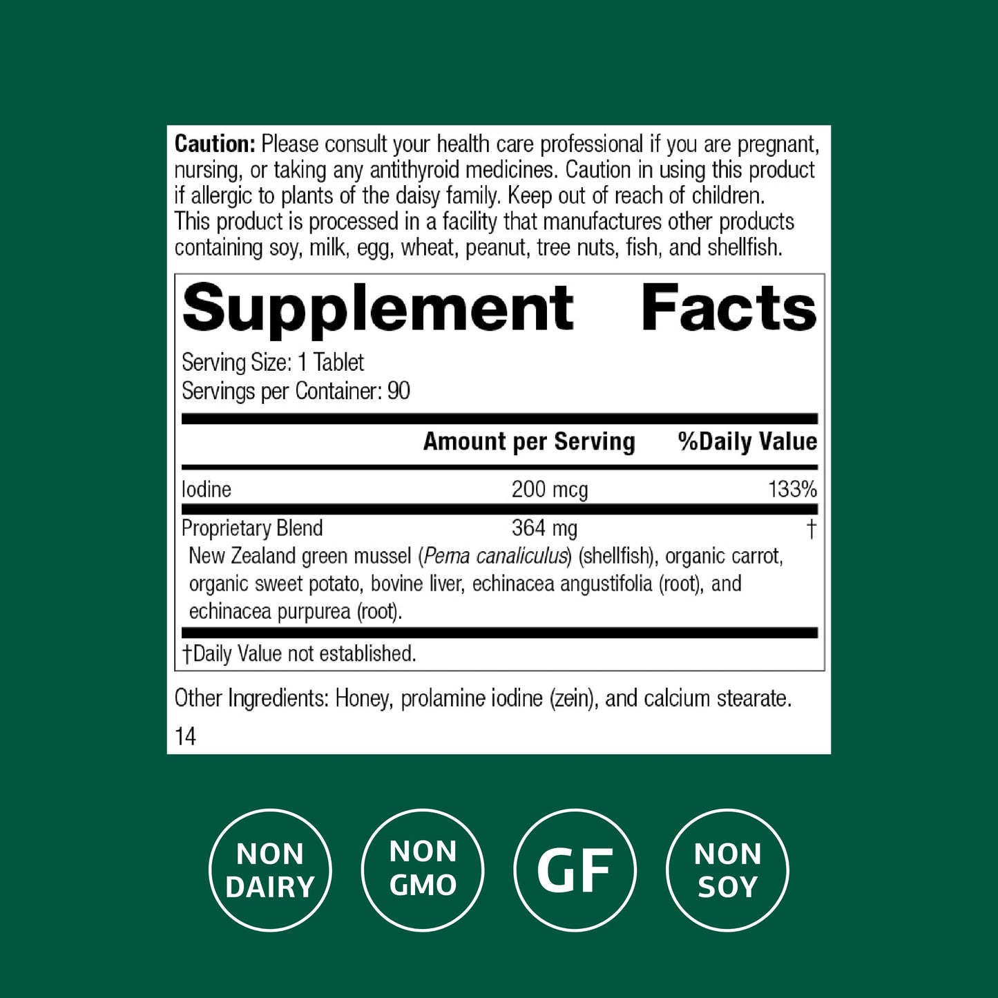 Standard Process Inc. Iodomere Tablet, 90 Count